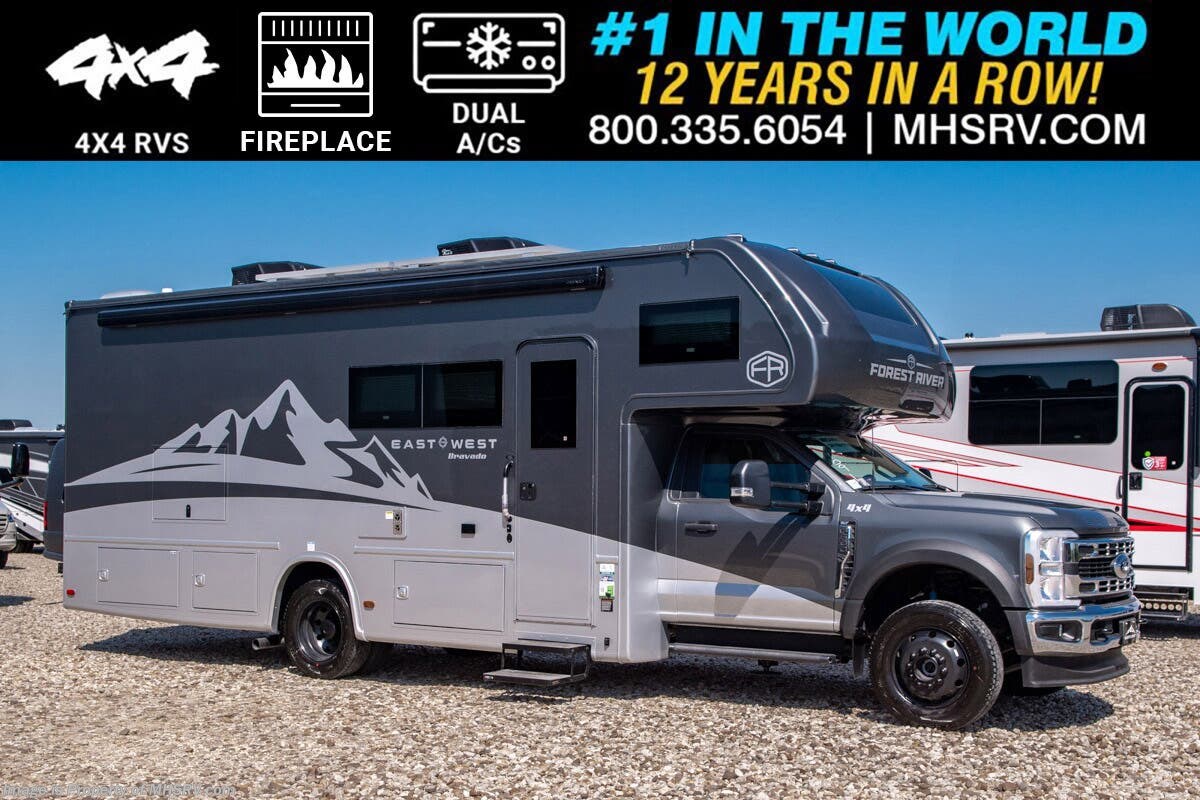 2025 East to West Bravado 29S 4x4 Super C RV W/ Murphy Bed, Ext. TV, Fireplace &amp; More