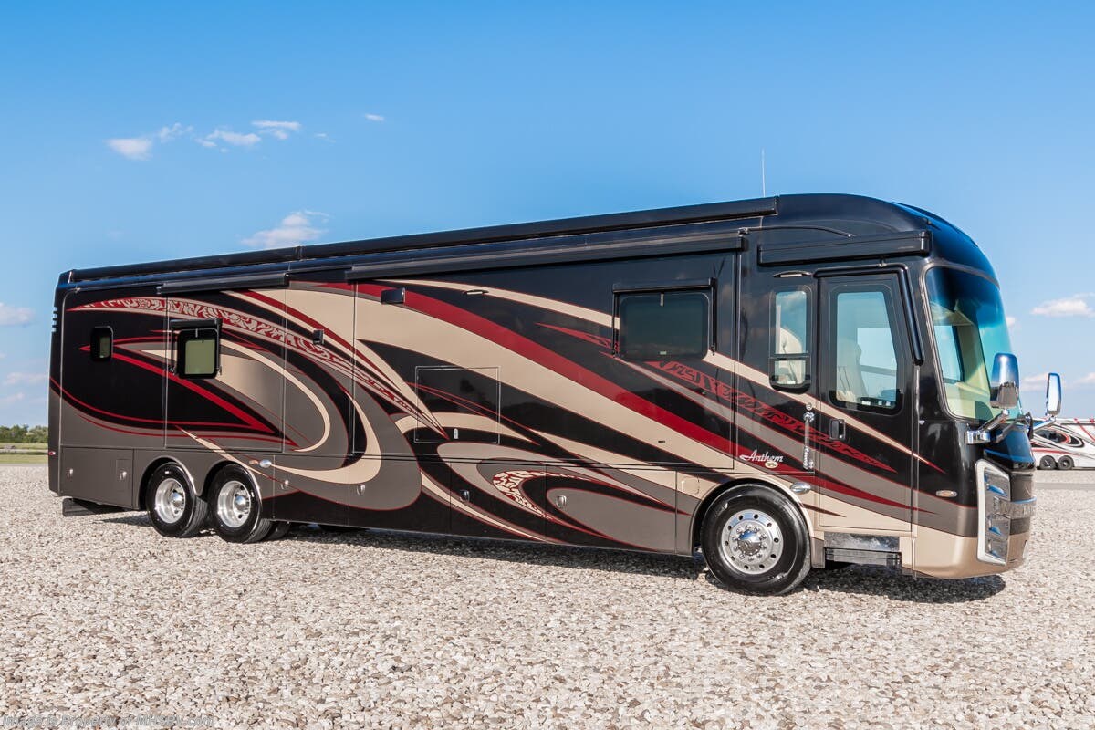 2016 Entegra Coach Anthem 42RBQ Bath &amp; 1/2 RV W/ King Bed, Stack. W/D, Solar, Fireplace, Sat. Dish &amp; More