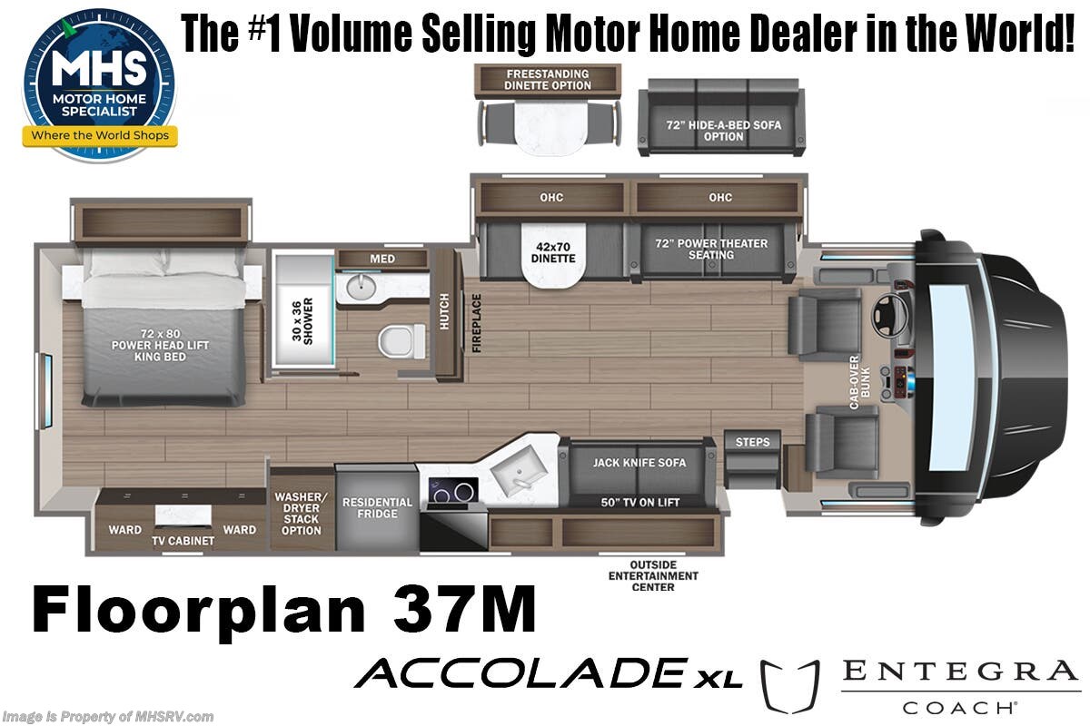 Floorplan of 2026 Entegra Coach Accolade XL 37M