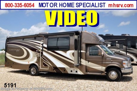 &lt;a href=&quot;http://www.mhsrv.com/coachmen-rv/&quot;&gt;&lt;img src=&quot;http://www.mhsrv.com/images/sold-coachmen.jpg&quot; width=&quot;383&quot; height=&quot;141&quot; border=&quot;0&quot; /&gt;&lt;/a&gt;

&lt;object width=&quot;400&quot; height=&quot;300&quot;&gt;&lt;param name=&quot;movie&quot; value=&quot;http://www.youtube.com/v/6cV1fU8yO8Q?version=3&amp;amp;hl=en_US&quot;&gt;&lt;/param&gt;&lt;param name=&quot;allowFullScreen&quot; value=&quot;true&quot;&gt;&lt;/param&gt;&lt;param name=&quot;allowscriptaccess&quot; value=&quot;always&quot;&gt;&lt;/param&gt;&lt;embed src=&quot;http://www.youtube.com/v/6cV1fU8yO8Q?version=3&amp;amp;hl=en_US&quot; type=&quot;application/x-shockwave-flash&quot; width=&quot;400&quot; height=&quot;300&quot; allowscriptaccess=&quot;always&quot; allowfullscreen=&quot;true&quot;&gt;&lt;/embed&gt;&lt;/object&gt; VISIT MHSRV .com FOR SALE PRICE. MSRP $116,869. /FL 9/12/12/ New 2013 Coachmen Concord 300TS w/3 Slide-out rooms. This luxury Class C RV measures approximately 30ft. 10in. Options include wheel liners, full body paint upgrade, Brazilian cherry wood package, Onan 4000 generator, LCD TV with DVD in bedroom, 2nd auxiliary battery, power entrance step, 3-camera monitoring system, removable carpet set, satellite ready radio, power mirrors with heat, heated tanks, tank gate valves, exterior entertainment center, Travel Easy Roadside assistance, hitch &amp; wire, high gloss fiberglass sidewalls &amp; large LCD TV with speakers. A few standard features include the Ford E-450 super duty chassis, Ride-Rite air assist suspension system, exterior speakers &amp; the Azdel super light composite sidewalls.  Motor Home Specialist is the largest volume selling motor home dealer in the world with 1 location! FOR ADDITIONAL PHOTOS, DETAILS, BROCHURE, FACTORY WINDOW STICKER, VIDEOS and more please visit MHSRV .com or call 800-335-6054.
