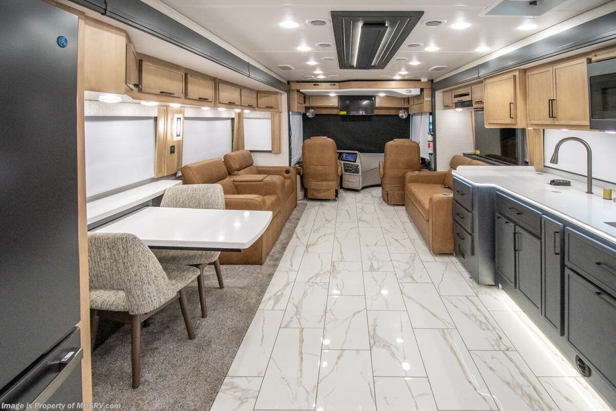 2026 Forest River Berkshire XLT 45G - New Diesel Pusher For Sale by Motor Home Specialist in Alvarado, Texas features Theater Seating, Bath & 1/2