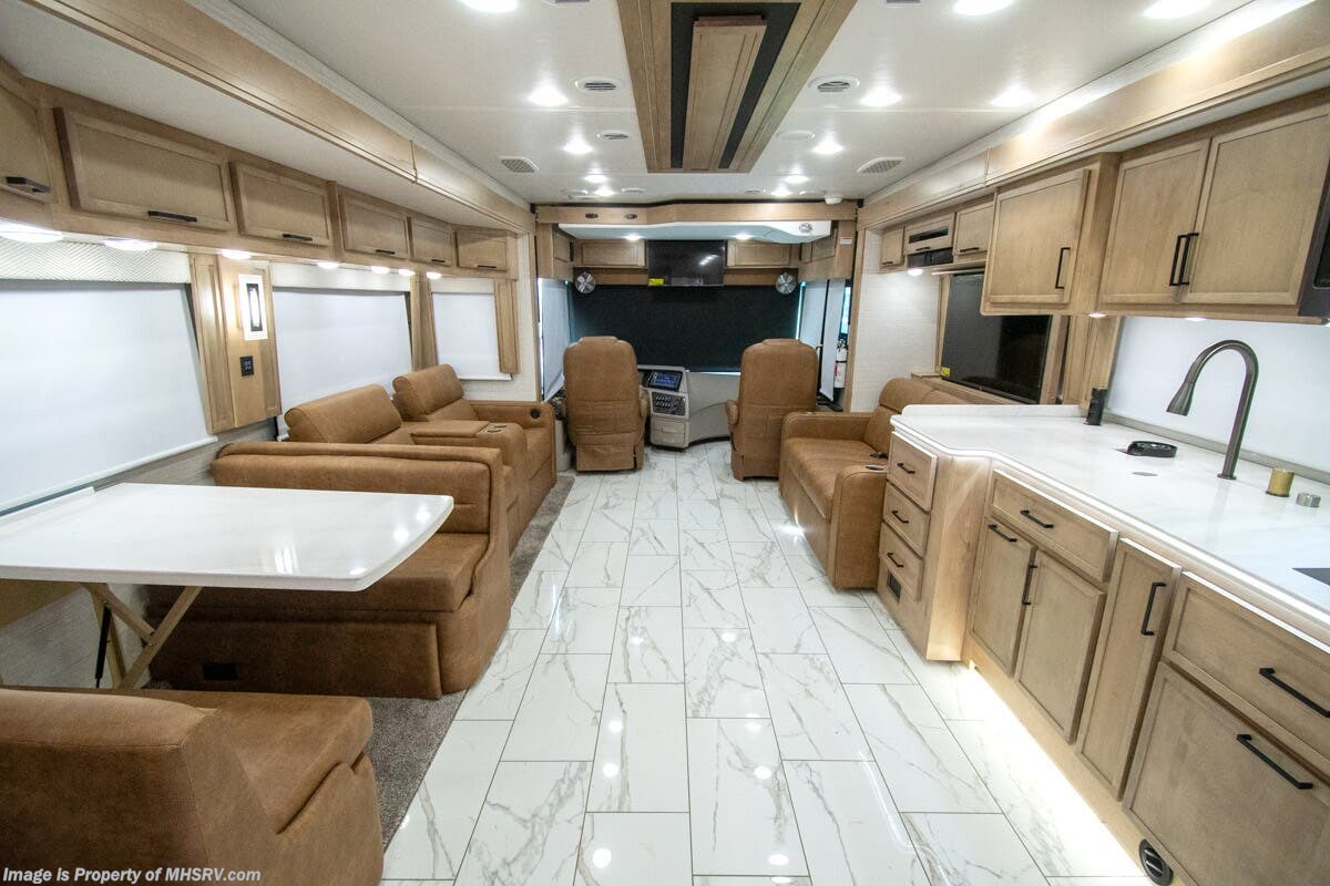 2026 Forest River Berkshire XLT 45G - New Diesel Pusher For Sale by Motor Home Specialist in Alvarado, Texas features Theater Seating, Bath & 1/2