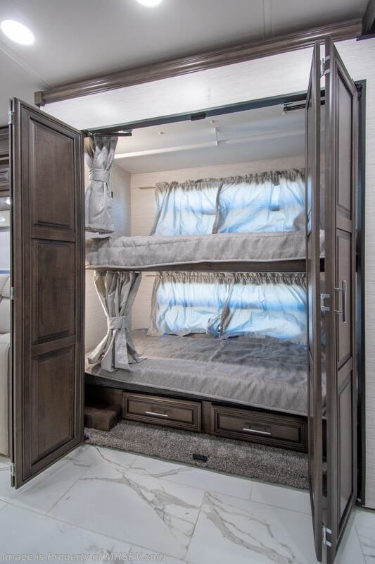 Reel Bunks 2026 Forest River Berkshire XL 40C Bath & 1/2 Bunk House RV W/ Stack W ...