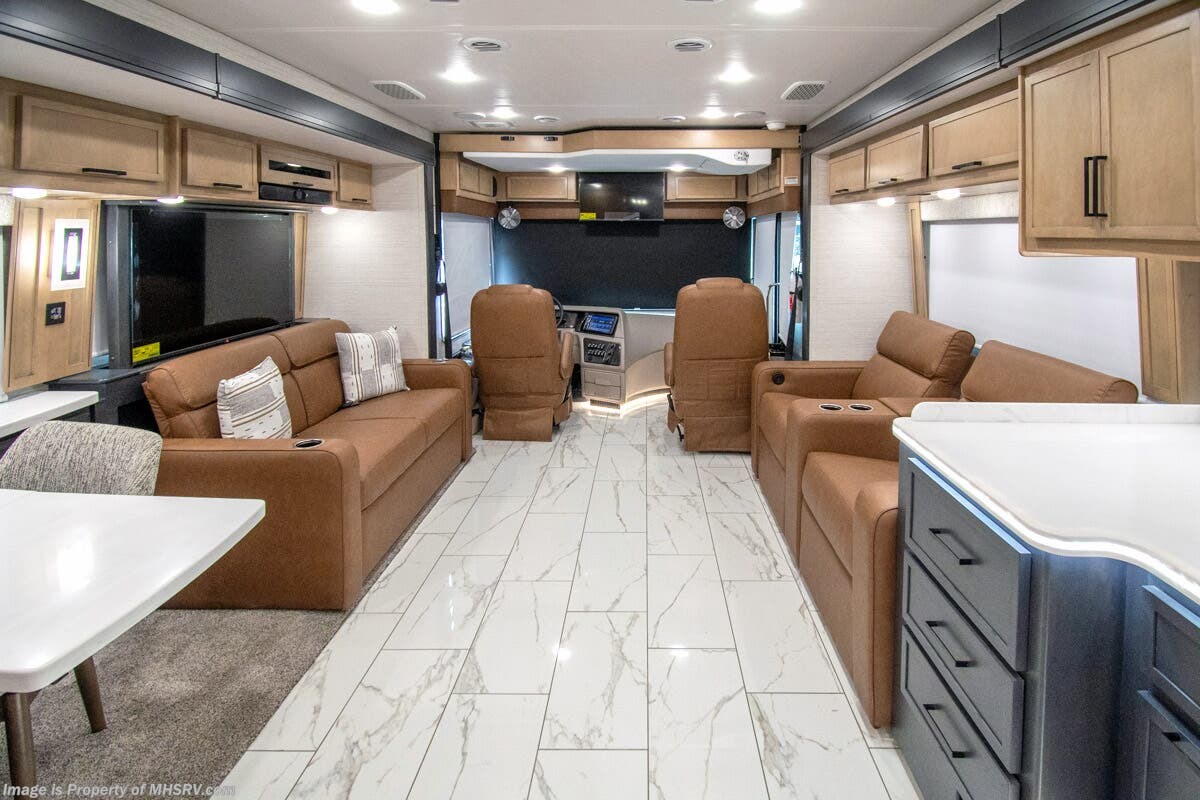 2026 Forest River Berkshire XL 40H - New Diesel Pusher For Sale by Motor Home Specialist in Alvarado, Texas features Theater Seating, Bath & 1/2