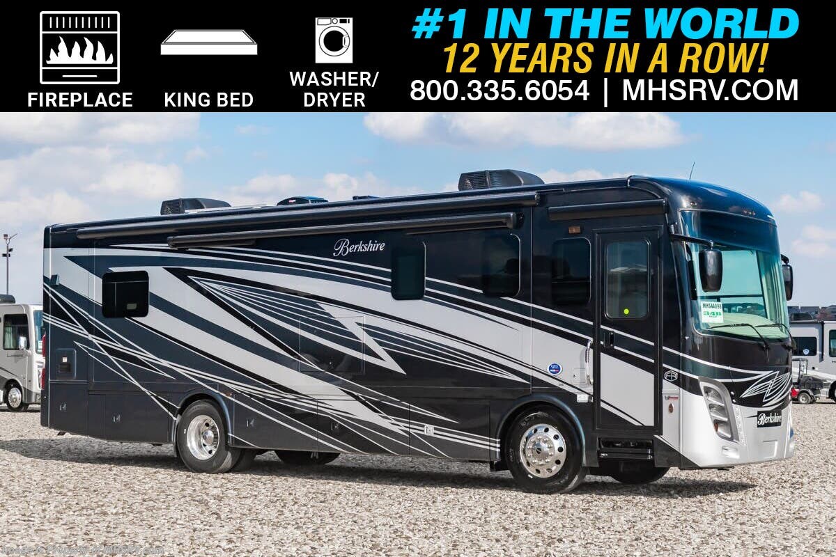 2026 Forest River Berkshire 34B RV W/ Fireplace, King Bed, Upgraded Cabinetry, W/D &amp; More