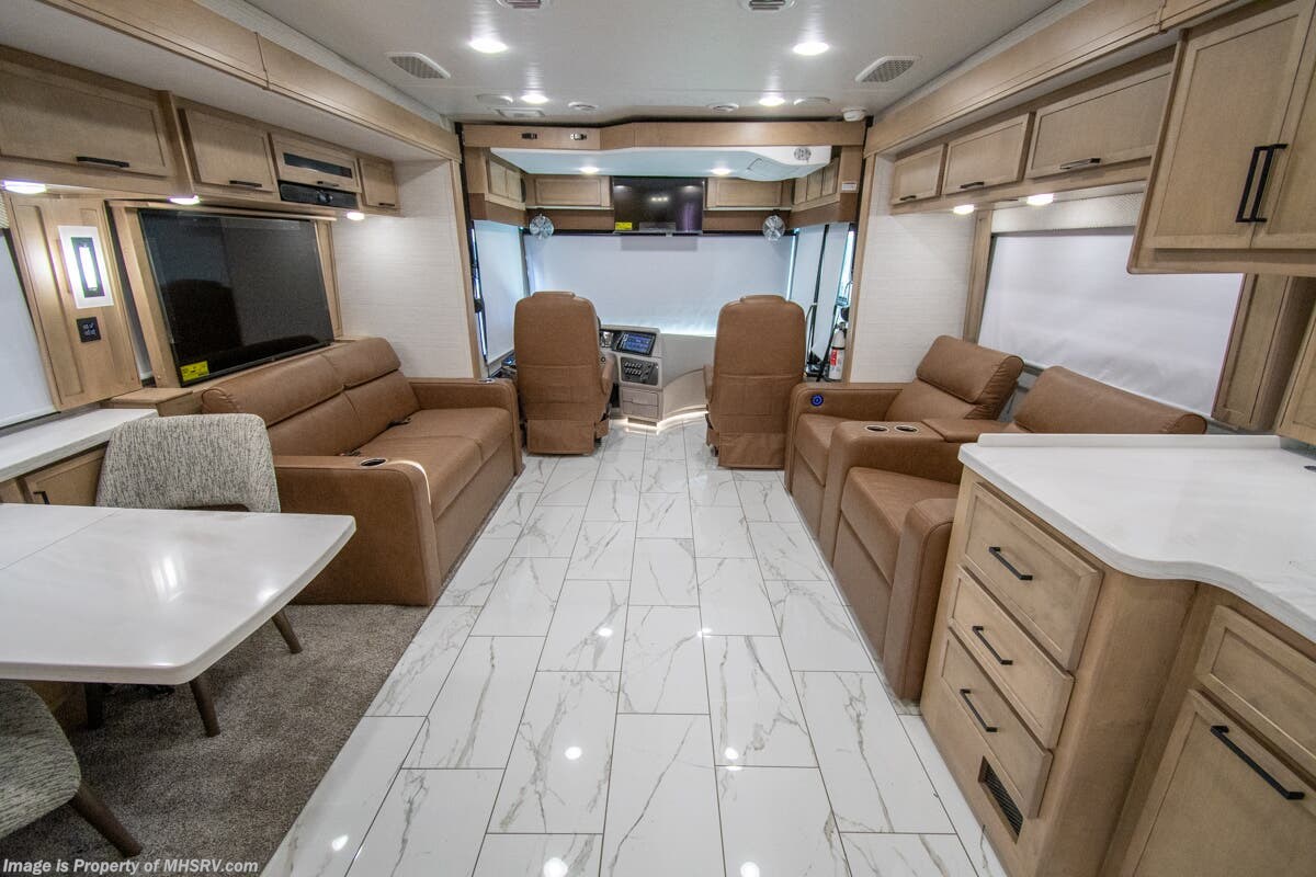 2026 Forest River Berkshire XL 40H - New Diesel Pusher For Sale by Motor Home Specialist in Alvarado, Texas features Theater Seating, Bath & 1/2