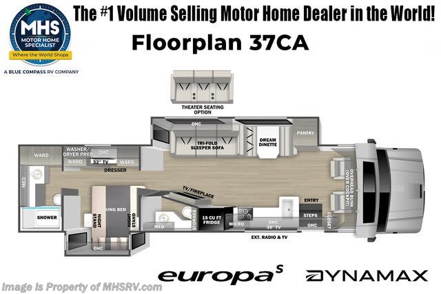 Floorplan of 2026 Dynamax Corp Europa S 37CA