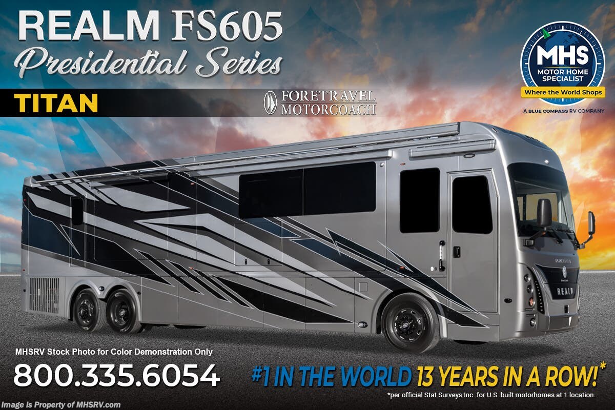 2027 Foretravel Realm Presidential Luxury Villa 2 (LV2) Bath &amp; 1/2