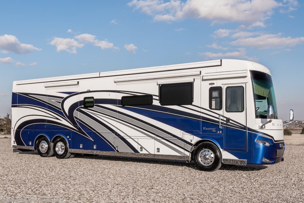 2022 Newmar Essex 4569 Bath &amp; 1/2 RV W/ Theater Seats, Solar, King Bed, Stack. W/D, Ext. Freezer &amp; More