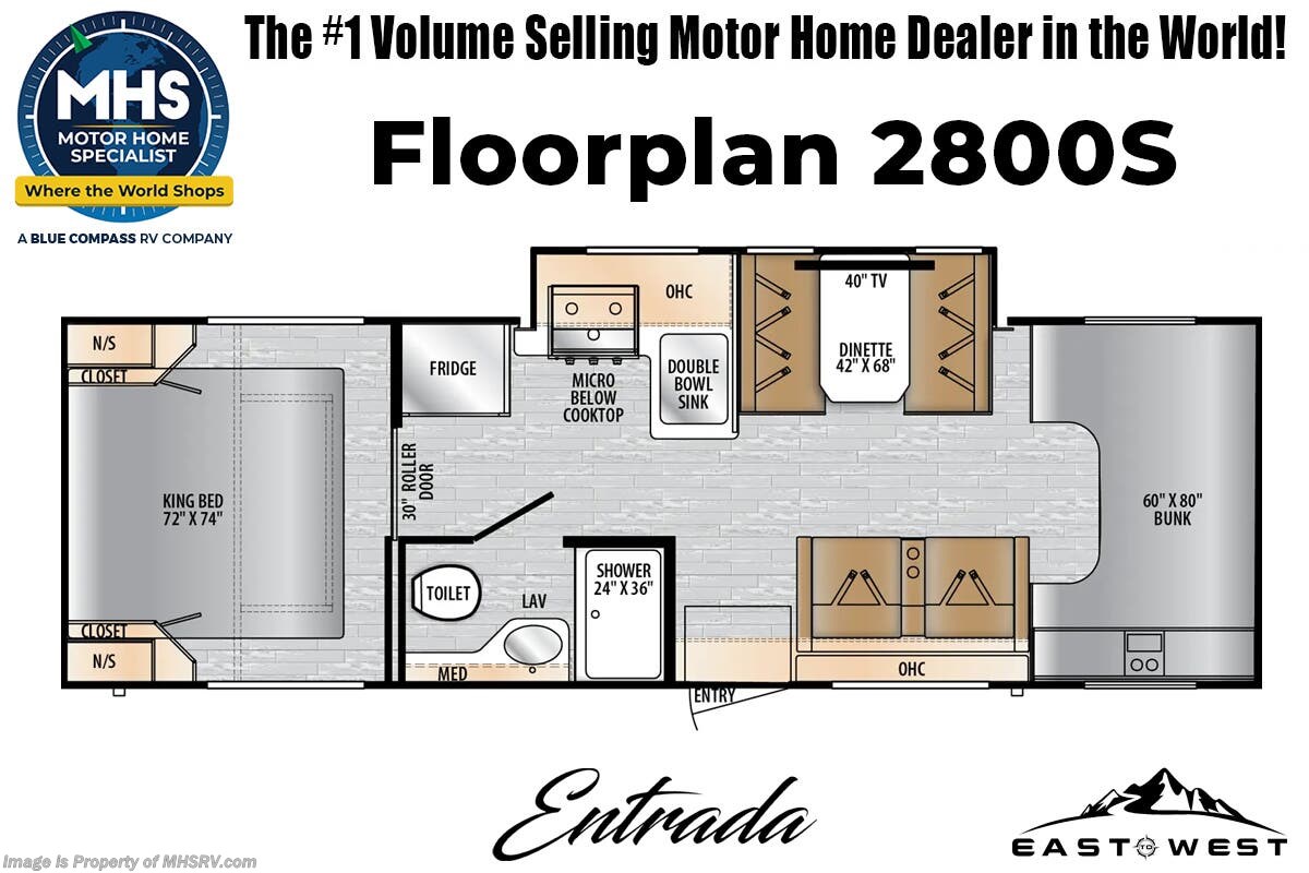 Floorplan of 2026 East to West Entrada 2800S
