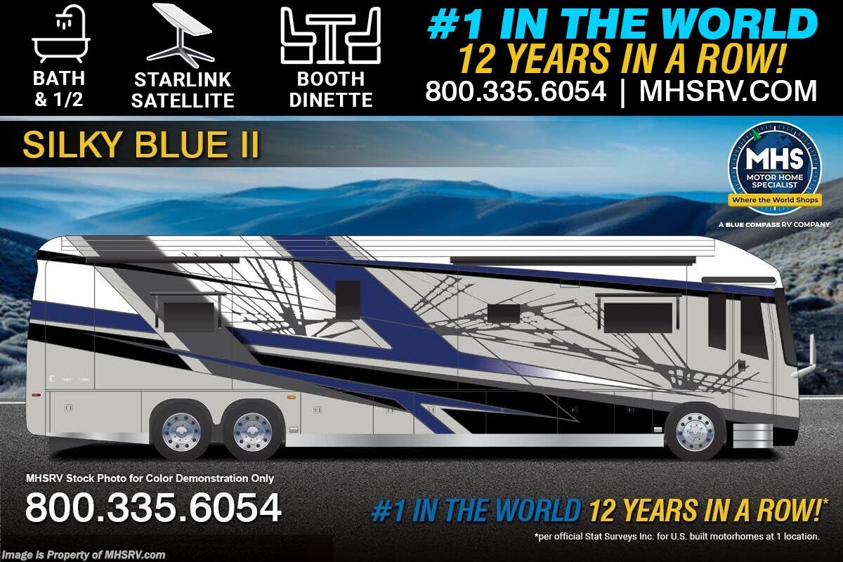 2026 Entegra Coach Cornerstone 45D Bath &amp; 1/2 RV W/ Starlink, Booth Dinette, Theater Seats, Double Lav Sink &amp; Much More