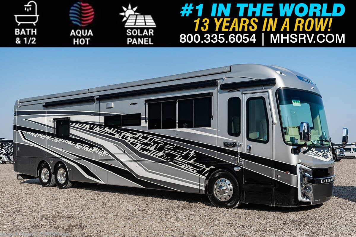 2026 Entegra Coach Aspire 44B Bath &amp; 1/2 W/ Aqua-Hot, Solar, Double Lav Sink, Theater Seats &amp; More