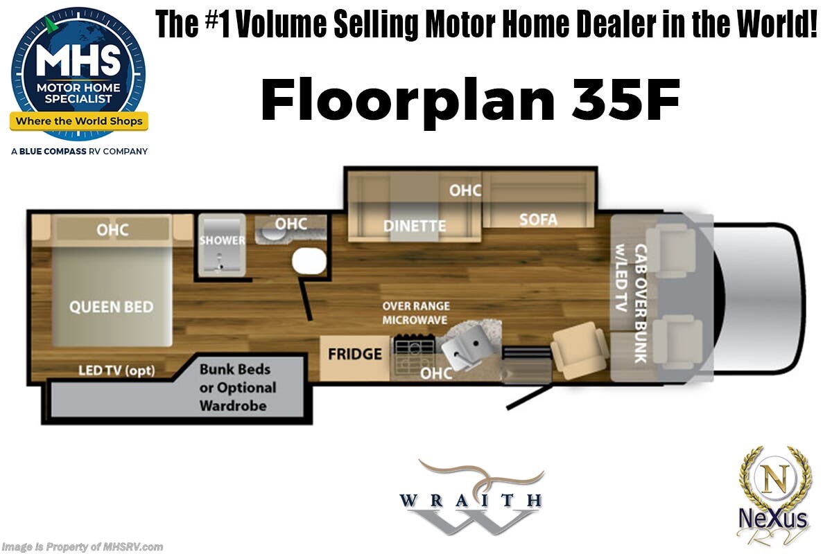 Floorplan of 2026 Nexus Wraith 35F
