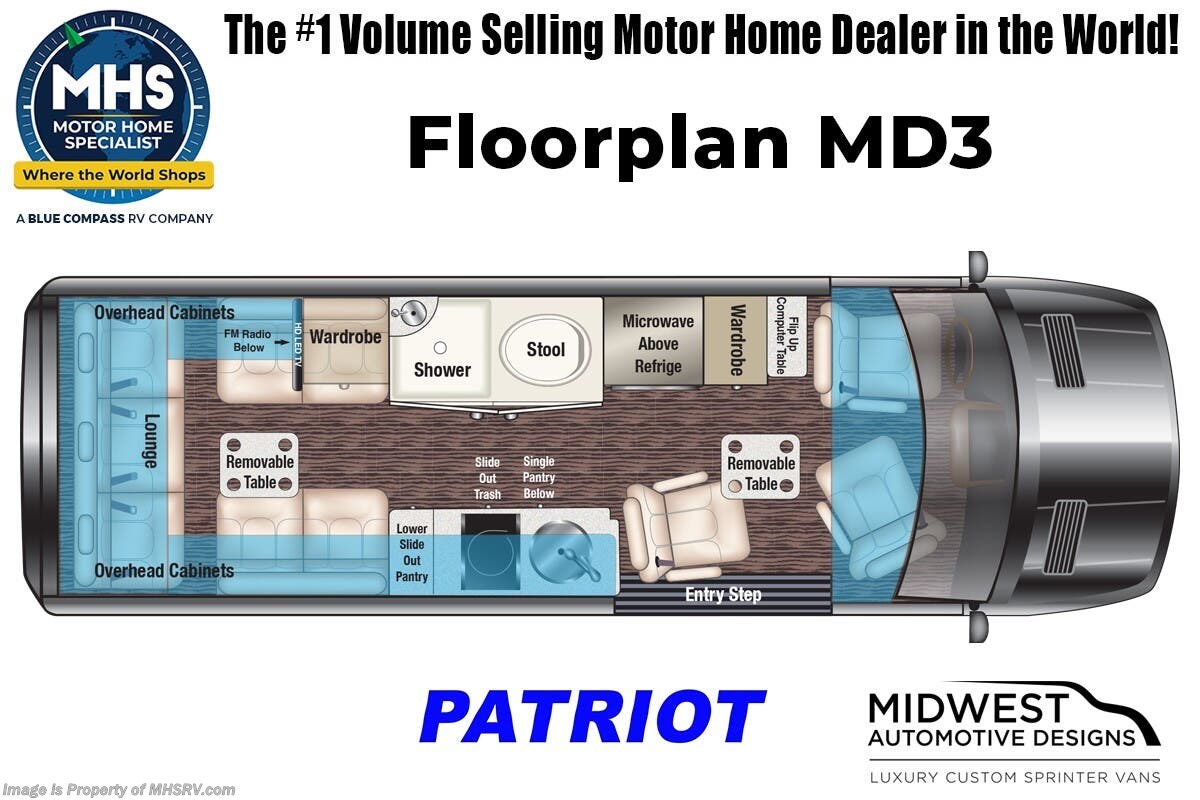 Floorplan of 2026 Midwest Patriot MD3