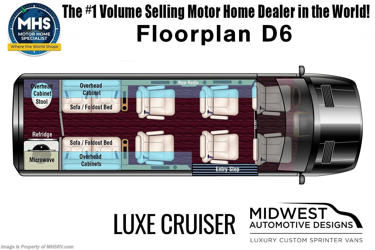 Floorplan of 2027 Midwest Luxe Cruiser D6