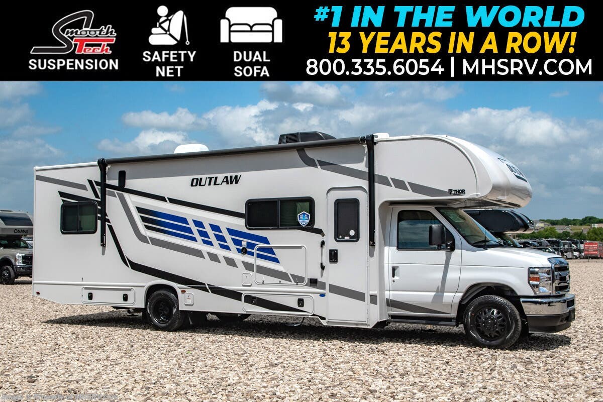 2027 Thor Motor Coach Outlaw Toy Hauler 29T Toy Hauler W/ SmoothTECH Suspension, Child Safety Net  &amp; More