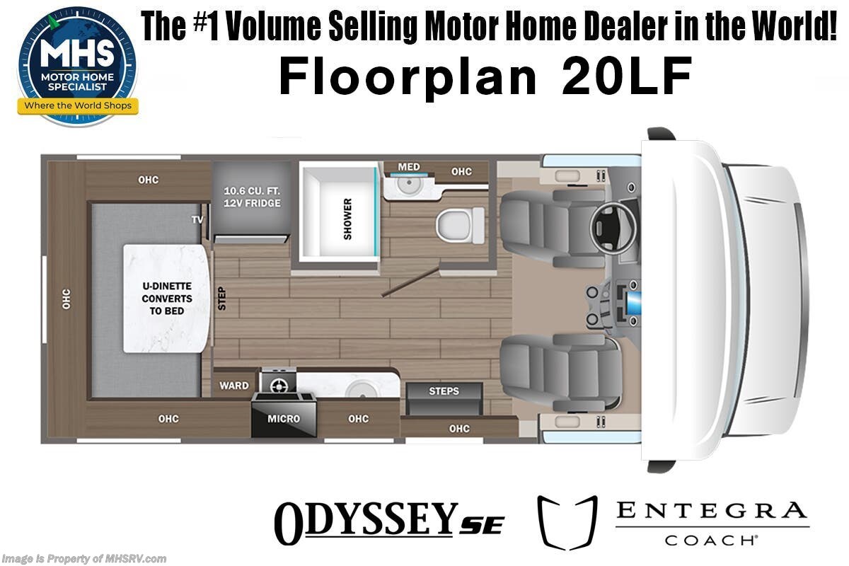 Floorplan of 2026 Entegra Coach Odyssey SE 20LF