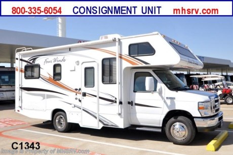 *Consignment Unit* Used Thor RV for Sale – 2011 Thor Four Winds, Model 23A:  Only 5,073 miles!  This RV is approximately 24’ in length with a 6.8L Ford gas engine, 5 speed Ford transmission, Ford E-350 chassis, 4K Micro Lite gas generator, patio awning, rear camera system, ducted roof A/C.  For complete details visit Motor Home Specialist at MHSRV .com or 800-335-6054