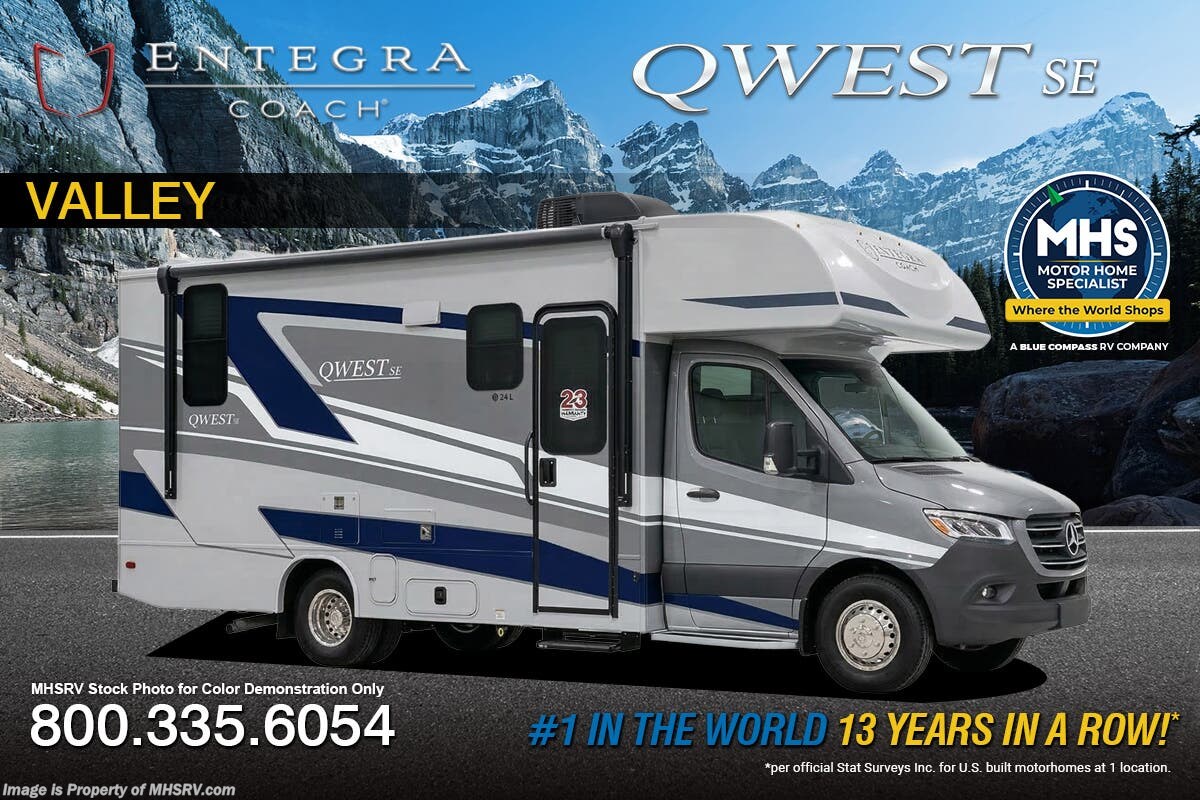 2026 Entegra Coach Qwest SE 24L Sprinter RV W/ Hydraulic Auto Leveling, Solar, FBP, 2nd Battery &amp; Much More