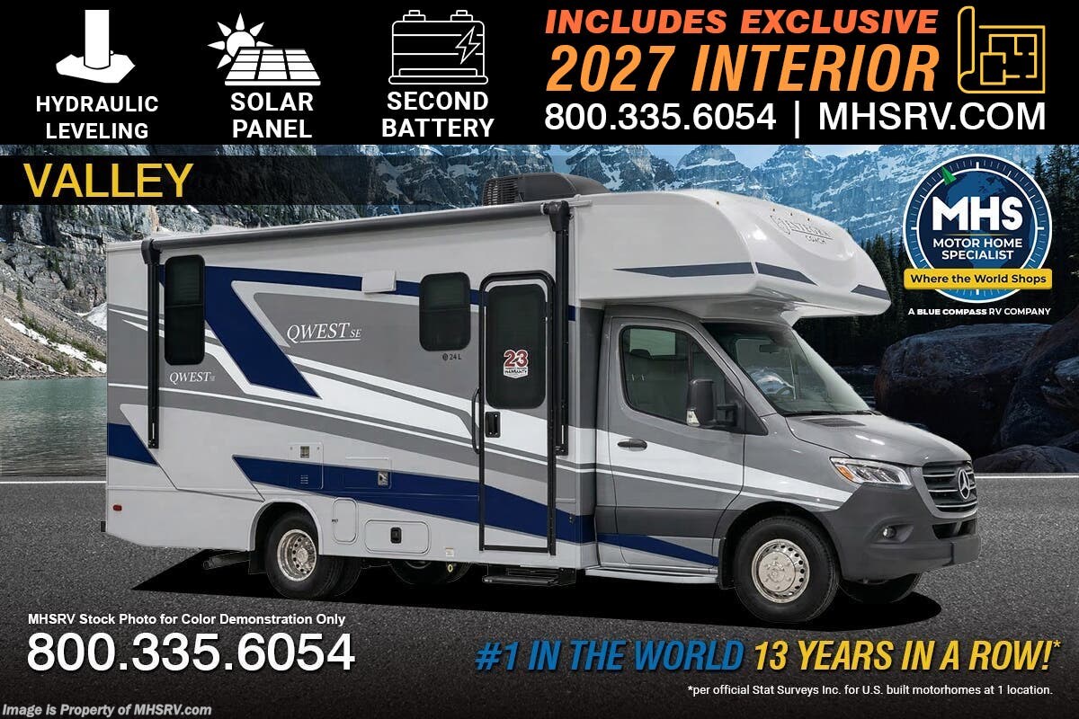 2026 Entegra Coach Qwest SE 24L Sprinter RV W/ Hydraulic Auto Leveling, Solar, FBP, 2nd Battery &amp; Much More