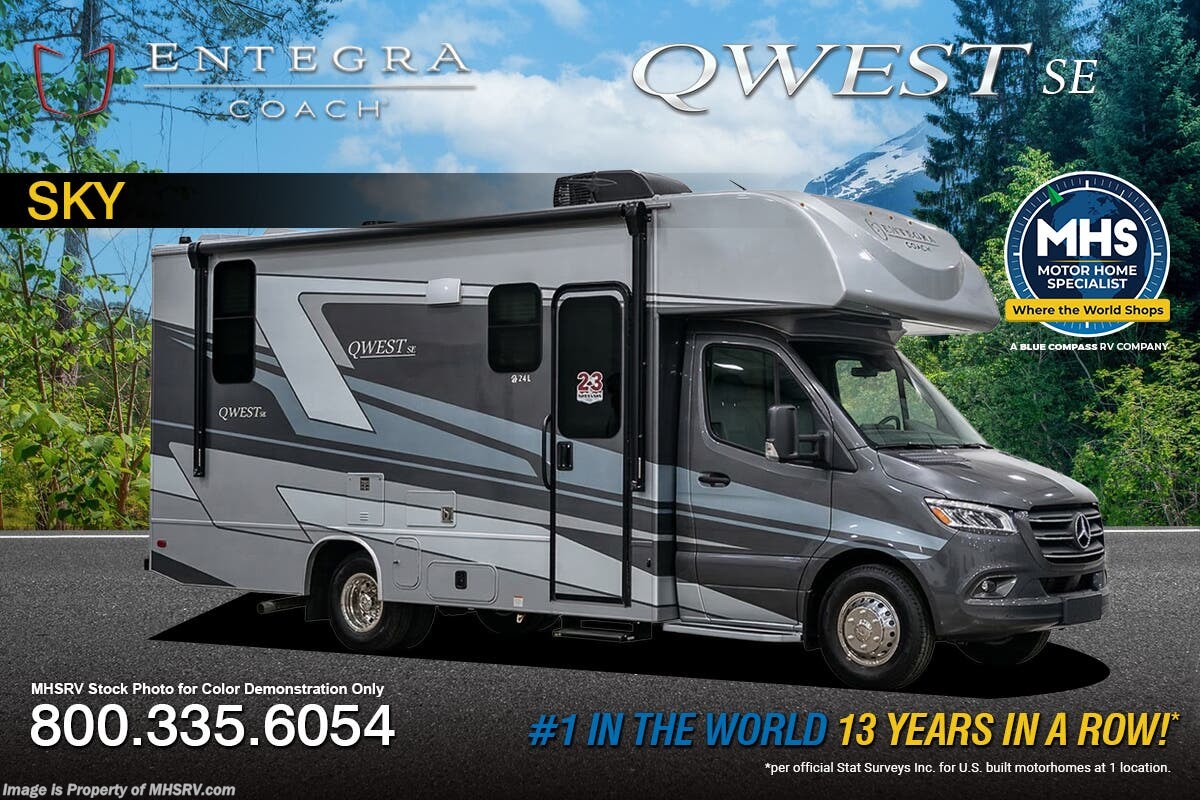 2026 Entegra Coach Qwest SE 24L Sprinter RV W/ Hydraulic Auto Leveling, Solar, FBP, 2nd Battery &amp; Much More
