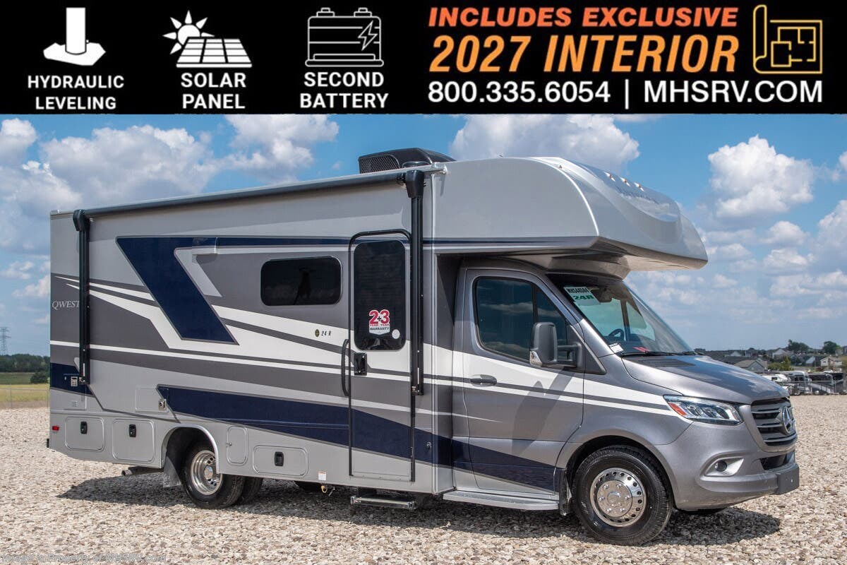 2026 Entegra Coach Qwest SE 24R Sprinter RV W/ Hydraulic Auto Leveling, Solar, FBP, 2nd Battery, Theater Seats &amp; Much More