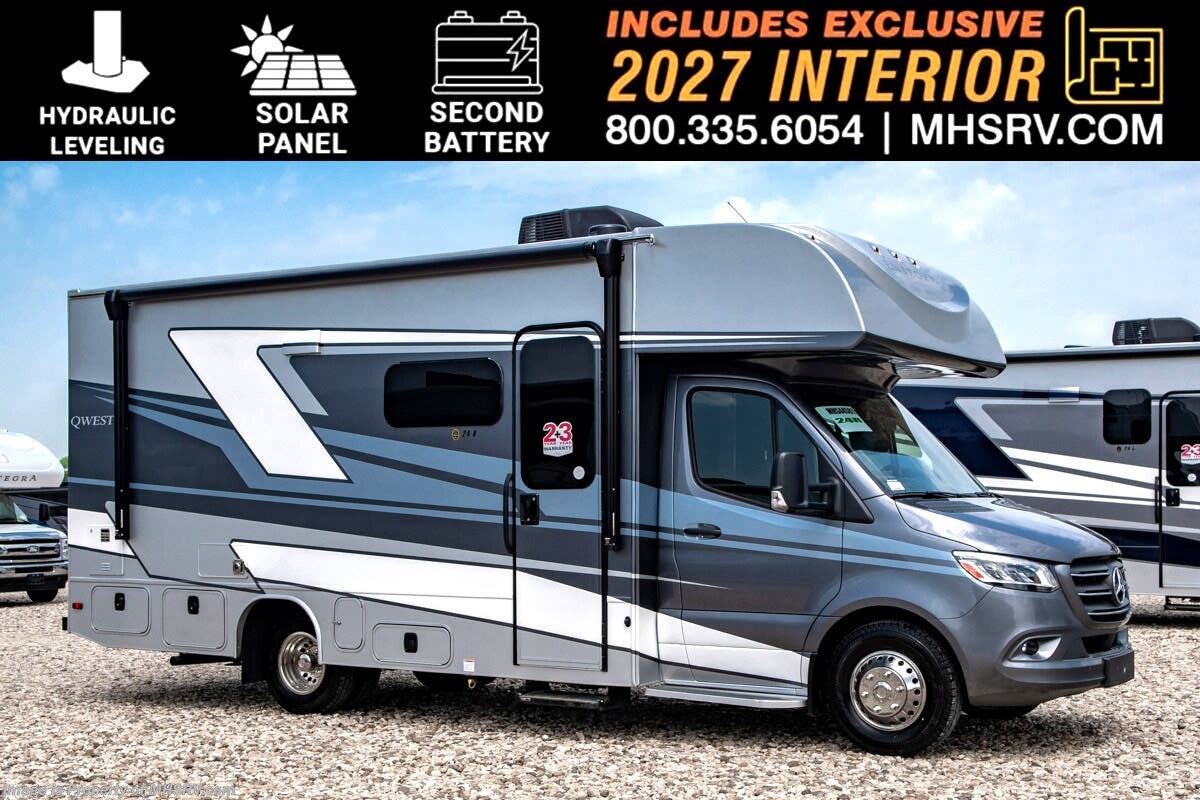 2026 Entegra Coach Qwest SE 24R Sprinter RV W/ Hydraulic Auto Leveling, Solar, FBP, 2nd Battery, Theater Seats &amp; Much More
