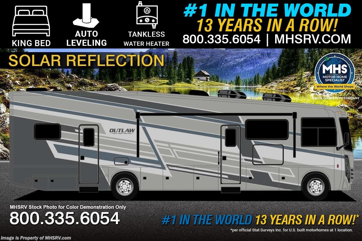 2027 Thor Motor Coach Outlaw Wild West Edition 38K Toy Hauler RV W/ King Bed, Auto Leveling, Tankless Water Heater, FBP &amp; More