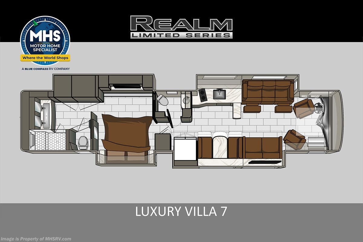 Floorplan of 2027 Foretravel Realm Limited LV7