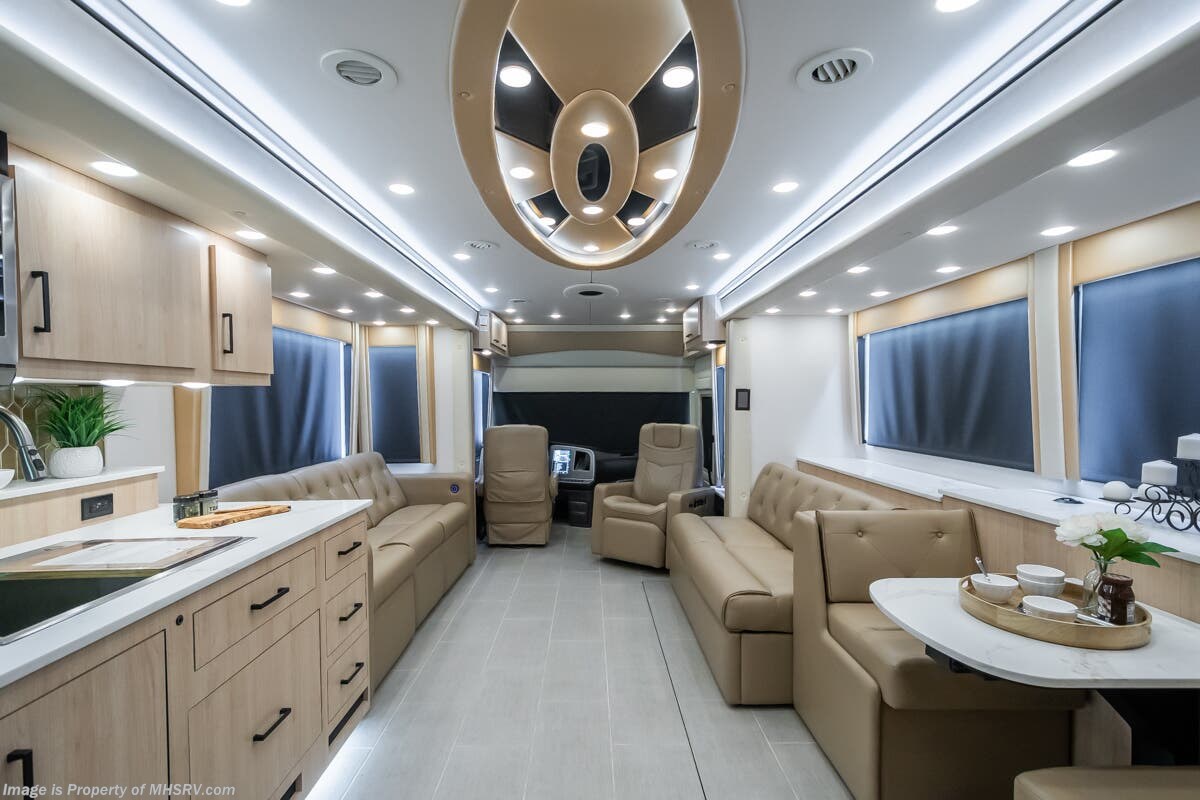 2027 Foretravel Realm Limited LV7 - New Diesel Pusher For Sale by Motor Home Specialist in Alvarado, Texas features Bath & 1/2