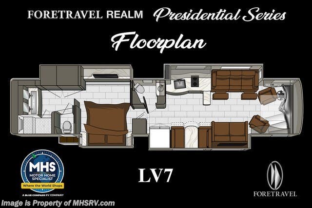 2027 Foretravel Realm Presidential Luxury Villa 7 (LV7) Bath &amp; 1/2