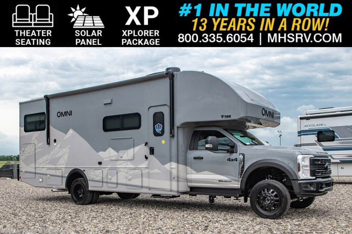2027 Thor Motor Coach Omni Trail Z30 RV 4x4 330HP Diesel Super C W/ Theater Seats, Solar, Explorer Package &amp; More