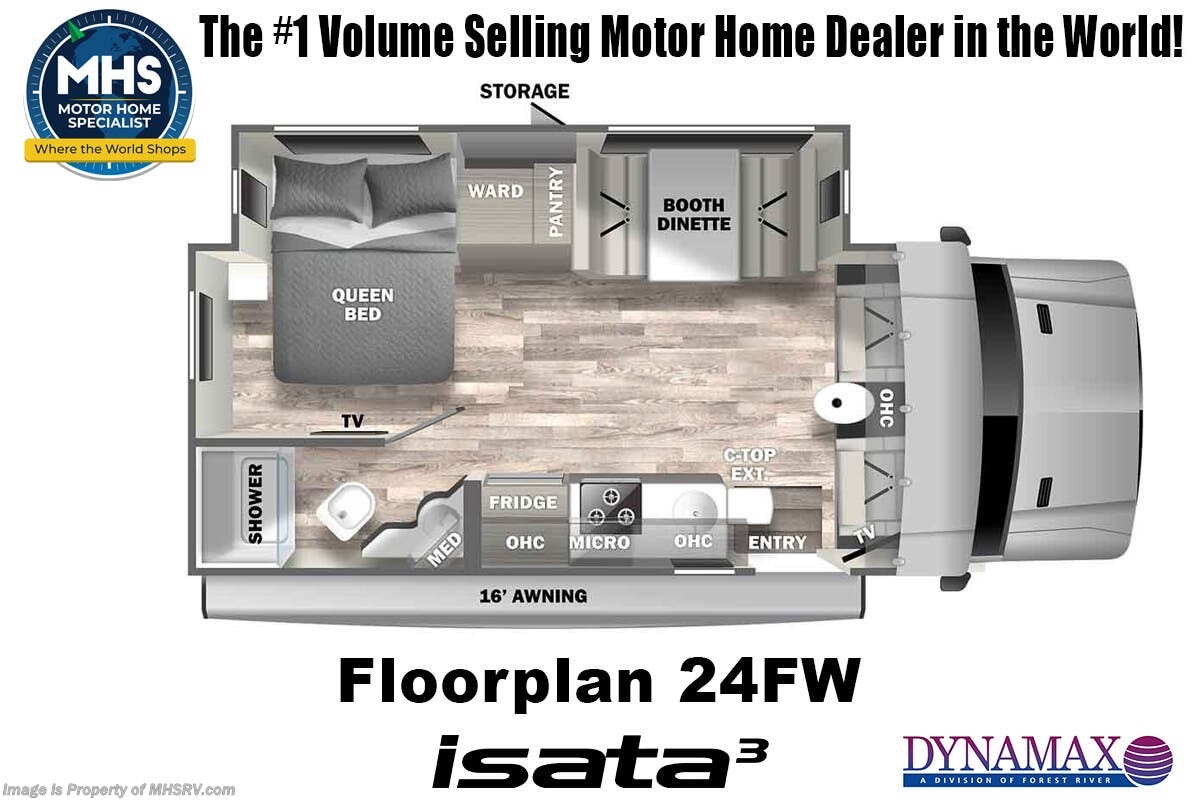 Floorplan of 2027 Dynamax Corp Isata 3 Series 24FW