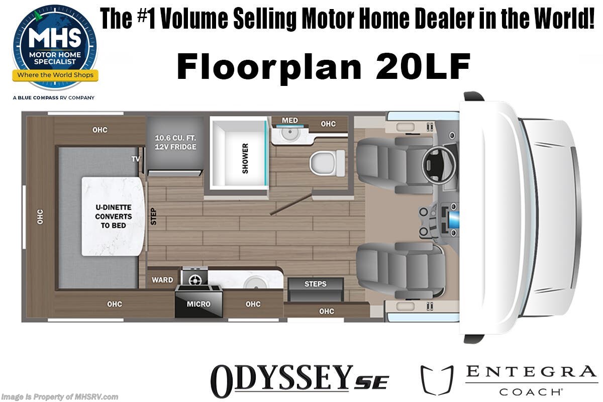 Floorplan of 2027 Entegra Coach Odyssey SE 20LF