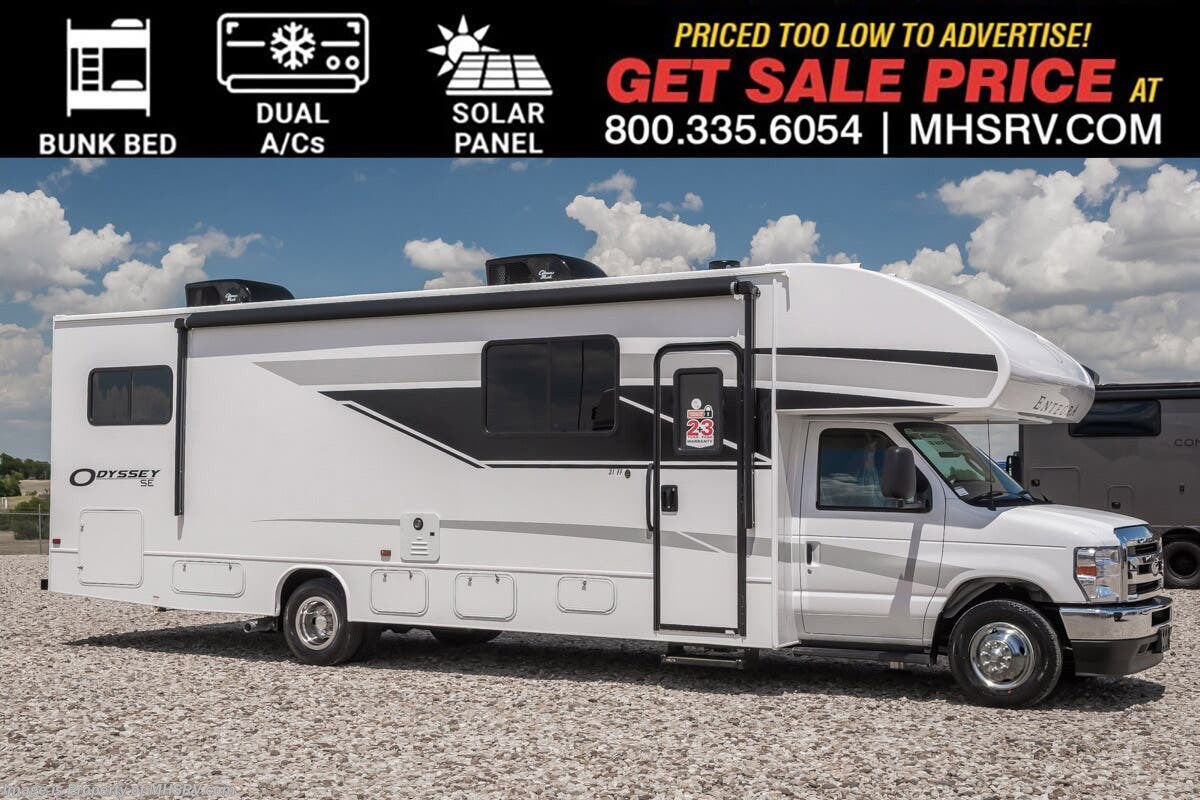 2027 Entegra Coach Odyssey SE 31FF Bunk Model RV W/ Dual A/C's, Solar, Auto Leveling, Customer Value Pkg. &amp; Much More