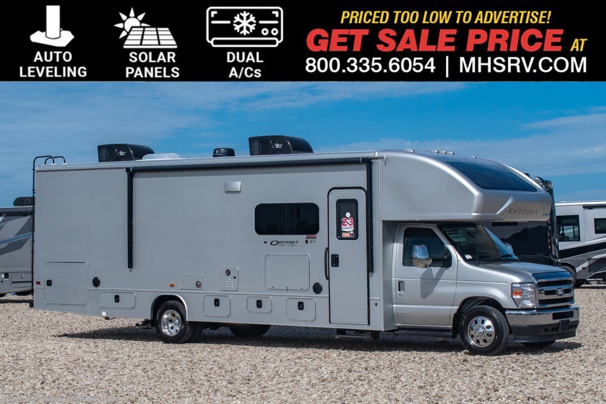 2027 Entegra Coach Odyssey Esteem 29V W/ Alum. Wheels, Solar, Dual A/Cs, Bedroom TV, 2nd House Battery, Theater Seats &amp; More