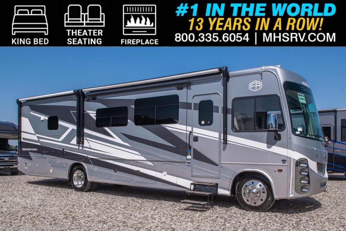 2027 Forest River Georgetown GT5 34H5 Bath &amp; 1/2 RV W/ King Bed, FBP, Fireplace, Theater Seats, Washer/Dryer, Starlink, 7KW Gen.  &amp; More