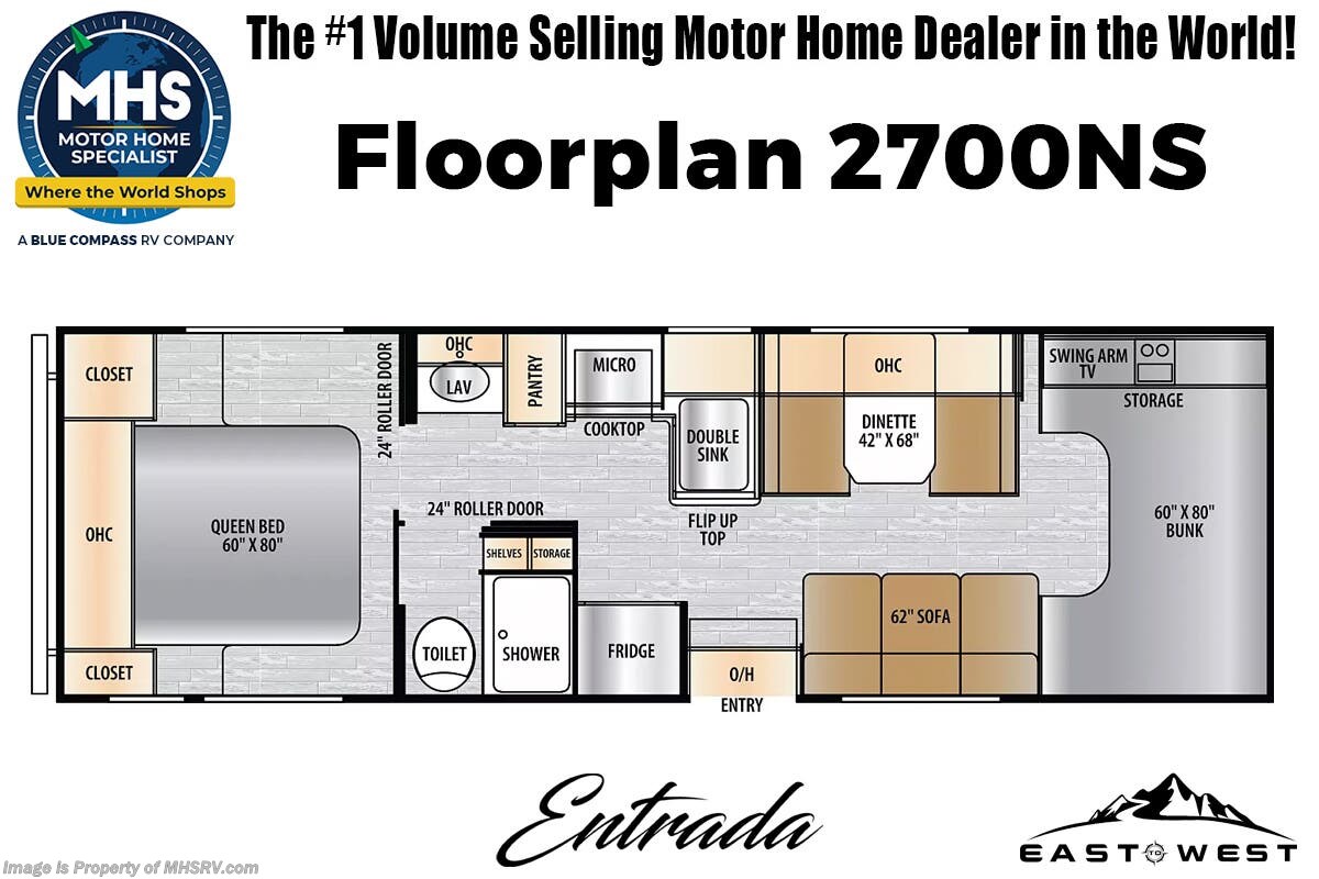 Floorplan of 2027 East to West Entrada 2700 NS