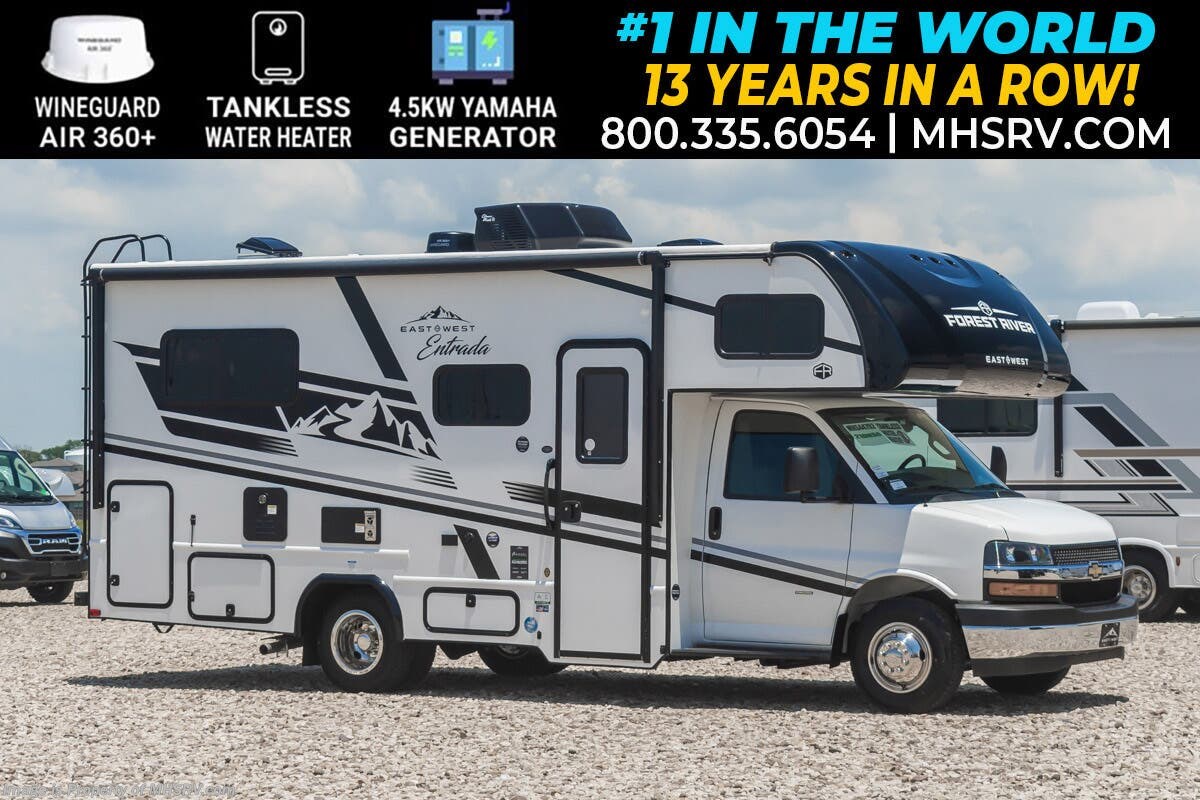 2027 East to West Entrada 210NS W/ 4.5KW Gen., 15K A/C W/ Heat Pump, Winegard, Azdel® Sidewalls, Tank Heater &amp; More