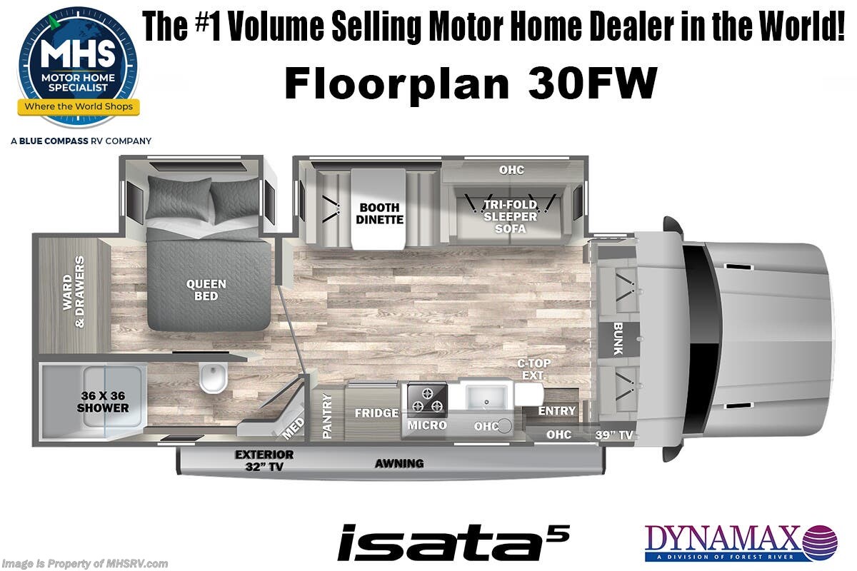 Floorplan of 2027 Dynamax Corp Isata 5 Series 30FWEX