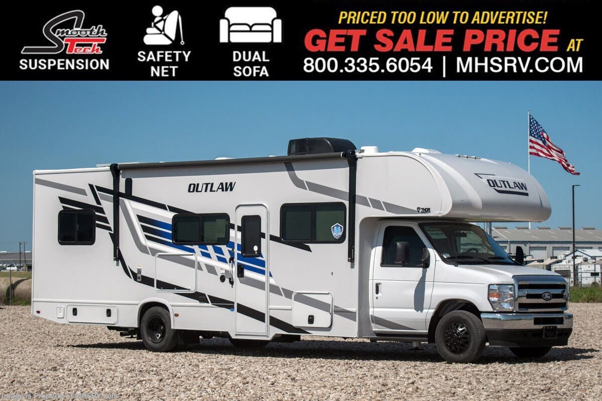 2027 Thor Motor Coach Outlaw Toy Hauler 29J Toy Hauler W/ SmoothTECH Suspension, Child Safety Net, Dual Sofa, Attic Fan &amp; More!