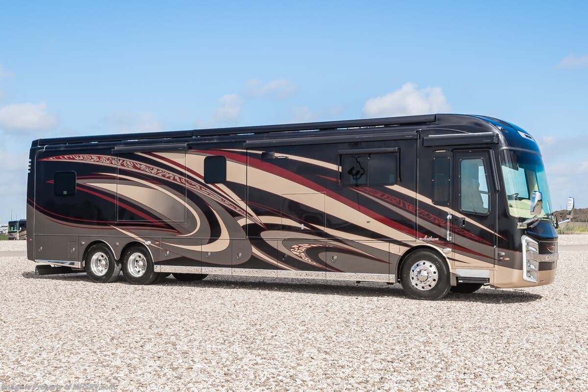 2018 Entegra Coach Anthem 44W Bath &amp; 1/2 RV W/ Solar, Theater Seats, Stack. W/D, Alum. Wheels, Sat. Dish &amp; More