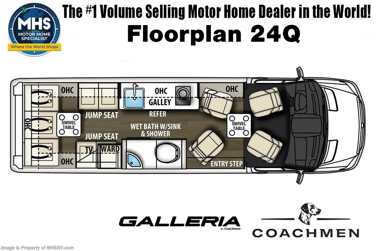 2027 Coachmen Galleria 24Q - New Class B For Sale by Motor Home Specialist in Alvarado, Texas