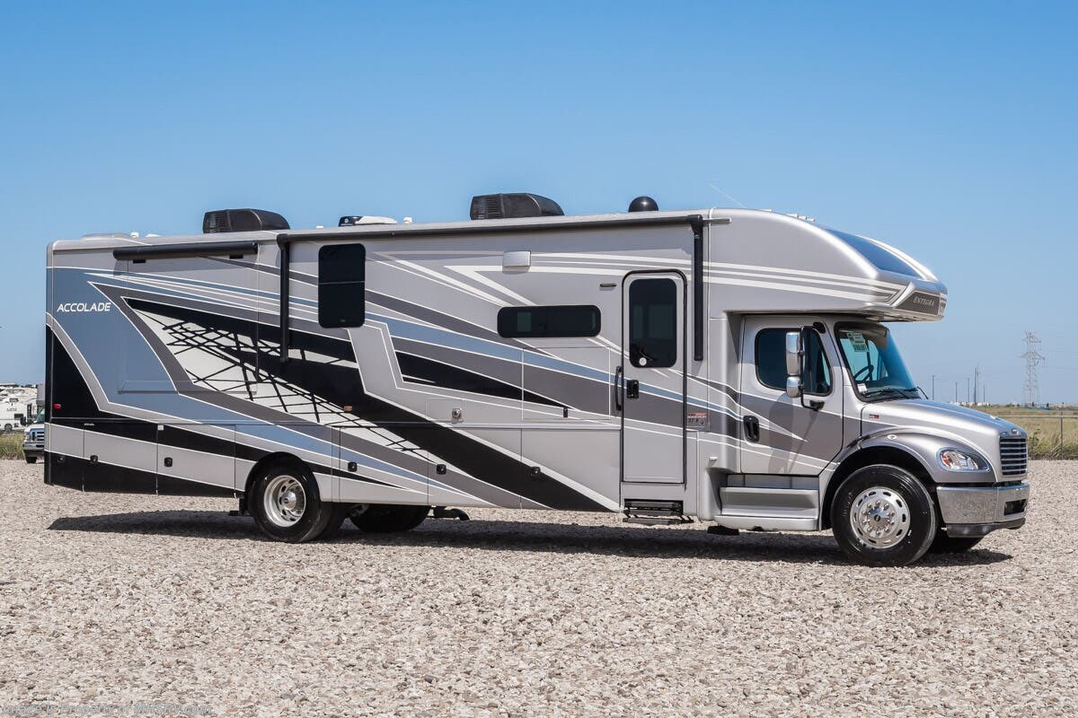 2022 Entegra Coach Accolade 37K Super C Bath &amp; 1/2 RV W/ Fireplace, Solar, Stack. W/D, Sat. Dish &amp; More