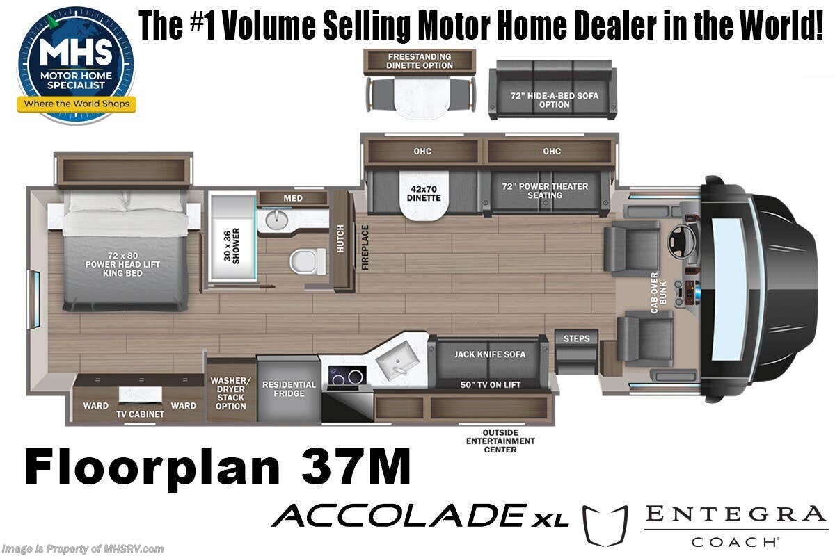 Floorplan of 2027 Entegra Coach Accolade XL 37M