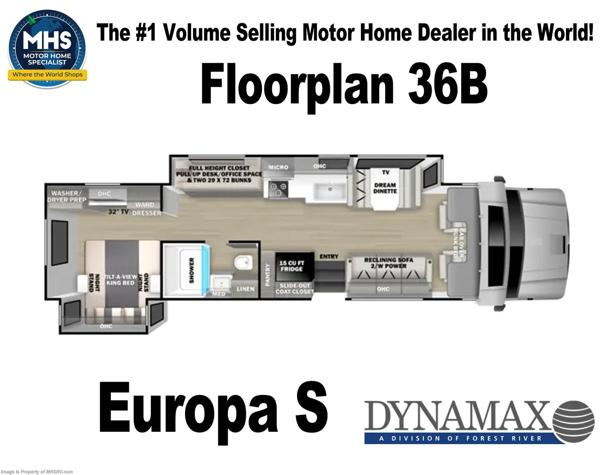 Floorplan of 2027 Dynamax Corp Europa S 36B