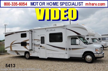 &lt;a href=&quot;http://www.mhsrv.com/thor-motor-coach/&quot;&gt;&lt;img src=&quot;http://www.mhsrv.com/images/sold-thor.jpg&quot; width=&quot;383&quot; height=&quot;141&quot; border=&quot;0&quot; /&gt;&lt;/a&gt; Close Out Price at MHSRV .com /WI 12/28/12/ + $2,000 Visa Gift Card with Purchase &amp; MHSRV will donate $1,000 to Cook Children&#39;s Hospital Starting Oct. 16th - Dec. 29th, 2012. Call 800-335-6054 or Visit MHSRV.com for Our Year End Close Out Price! Plus a FREE 32 inch LCD TV with Built in DVD Player, a Sony Play Station 3 with Blu-Ray capability, a GPS Navigation System, (4) Collapsible Chairs, a Large Collapsible Table, a Rolling Igloo Cooler, an Electric Grill from Barbeques Galore and a Complete Grillers Utensil Set.  Offer Ends 8/31/12. #1 Volume Selling Thor Motor Coach Dealer in the World. &lt;object width=&quot;400&quot; height=&quot;300&quot;&gt;&lt;param name=&quot;movie&quot; value=&quot;http://www.youtube.com/v/S7FvsC3Fiv4?version=3&amp;amp;hl=en_US&quot;&gt;&lt;/param&gt;&lt;param name=&quot;allowFullScreen&quot; value=&quot;true&quot;&gt;&lt;/param&gt;&lt;param name=&quot;allowscriptaccess&quot; value=&quot;always&quot;&gt;&lt;/param&gt;&lt;embed src=&quot;http://www.youtube.com/v/S7FvsC3Fiv4?version=3&amp;amp;hl=en_US&quot; type=&quot;application/x-shockwave-flash&quot; width=&quot;400&quot; height=&quot;300&quot; allowscriptaccess=&quot;always&quot; allowfullscreen=&quot;true&quot;&gt;&lt;/embed&gt;&lt;/object&gt;  MSRP $100,695. New 2013 Thor Motor Coach Four Winds Class C RV. Model 31A with Ford E-450 chassis &amp; Ford Triton V-10 engine. This Bunk Bed unit measures approximately 32 feet 2 inches in length. Optional equipment includes the Four Winds graphics package, LED TV on swivel, DVD, glazed wood package, leatherette driver&#39;s and passenger&#39;s charis, LED TV with DVD in bedroom, back up camera and monitor, (2) LCD TVs in bunk beds, convection/microwave, upgraded A/C, spare tire kit, heated remote exterior mirrors, outside shower, wheel liners, gas/electric water heater, second auxiliary battery, leatherette sofa, child saftey tether, Fantastic Fan, keyless cab entry, valve stem extenders, auto transfer switch &amp; heated holding tanks. The Four Winds Class C RV has an incredible list of standard features for 2013 including power windows and locks, tinted coach glass, molded front cap, double door refrigerator, roof ladder, roof A/C unit, 4000 Onan Micro Quiet generator, slick fiberglass exterior, patio awning, full extension drawer glides, bedspread &amp; pillow shams and much more. FOR ADDITIONAL INFORMATION, BROCHURE, WINDOW STICKER, PHOTOS &amp; VIDEOS PLEASE VISIT MOTOR HOME SPECIALIST AT MHSRV .com or CALL 800-335-6054.