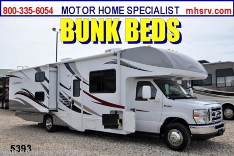 &lt;a href=&quot;http://www.mhsrv.com/thor-motor-coach/&quot;&gt;&lt;img src=&quot;http://www.mhsrv.com/images/sold-thor.jpg&quot; width=&quot;383&quot; height=&quot;141&quot; border=&quot;0&quot; /&gt;&lt;/a&gt; $2,000 VISA Gift Card with purchase. /OK 9/29/12/ #1 Volume Selling Thor Motor Coach Dealer in the World. &lt;object width=&quot;400&quot; height=&quot;300&quot;&gt;&lt;param name=&quot;movie&quot; value=&quot;http://www.youtube.com/v/_D_MrYPO4yY?version=3&amp;amp;hl=en_US&quot;&gt;&lt;/param&gt;&lt;param name=&quot;allowFullScreen&quot; value=&quot;true&quot;&gt;&lt;/param&gt;&lt;param name=&quot;allowscriptaccess&quot; value=&quot;always&quot;&gt;&lt;/param&gt;&lt;embed src=&quot;http://www.youtube.com/v/_D_MrYPO4yY?version=3&amp;amp;hl=en_US&quot; type=&quot;application/x-shockwave-flash&quot; width=&quot;400&quot; height=&quot;300&quot; allowscriptaccess=&quot;always&quot; allowfullscreen=&quot;true&quot;&gt;&lt;/embed&gt;&lt;/object&gt; MSRP $103,456. Visit MHSRV .com or Call 800-335-6054. You Won&#39;t Believe Our Everyday Sale Prices! New 2013 Thor Motor Coach Chateau Class C RV. Model 31A with Ford E-450 chassis &amp; Ford Triton V-10 engine. This Bunk Bed unit measures approximately 32 feet 2 inches in length. Optional equipment includes the beautiful Black Cherry Partial paint package, LED TV on swivel, DVD, glazed wood package, leatherette driver&#39;s and passenger&#39;s charis, LED TV with DVD in bedroom, back up camera and monitor, (2) LCD TVs in bunk beds, convection/microwave, upgraded A/C, spare tire kit, heated remote exterior mirrors, outside shower, exterior entertainment center, automatic patio awning, wheel liners, gas/electric water heater, second auxiliary battery, leatherette sofa, child saftey tether, Fantastic Fan, keyless cab entry, valve stem extenders, auto transfer switch &amp; heated holding tanks. The Chateau Class C RV has an incredible list of standard features for 2013 including power windows and locks, tinted coach glass, molded front cap, double door refrigerator, roof ladder, roof A/C unit, 4000 Onan Micro Quiet generator, slick fiberglass exterior, patio awning, full extension drawer glides, bedspread &amp; pillow shams and much more. FOR ADDITIONAL INFORMATION, BROCHURE, WINDOW STICKER, PHOTOS &amp; VIDEOS PLEASE VISIT MOTOR HOME SPECIALIST AT MHSRV .com or CALL 800-335-6054.