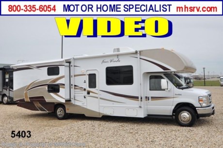 &lt;a href=&quot;http://www.mhsrv.com/thor-motor-coach/&quot;&gt;&lt;img src=&quot;http://www.mhsrv.com/images/sold-thor.jpg&quot; width=&quot;383&quot; height=&quot;141&quot; border=&quot;0&quot; /&gt;&lt;/a&gt; $1,000 VISA Gift Card + /TX 5/6/13/ MHSRV Camper&#39;s Pkg. with purchase of this unit. Pkg. includes a 32 inch LCD TV with Built in DVD Player, a Sony Play Station 3 with Blu-Ray capability, a GPS Navigation System, (4) Collapsible Chairs, a Large Collapsible Table, a Rolling Igloo Cooler, an Electric Grill and a Complete Grillers Utensil Set. Offer ends June 29th, 2013. #1 Volume Selling Thor Motor Coach Dealer in the World. &lt;object width=&quot;400&quot; height=&quot;300&quot;&gt;&lt;param name=&quot;movie&quot; value=&quot;http://www.youtube.com/v/S7FvsC3Fiv4?version=3&amp;amp;hl=en_US&quot;&gt;&lt;/param&gt;&lt;param name=&quot;allowFullScreen&quot; value=&quot;true&quot;&gt;&lt;/param&gt;&lt;param name=&quot;allowscriptaccess&quot; value=&quot;always&quot;&gt;&lt;/param&gt;&lt;embed src=&quot;http://www.youtube.com/v/S7FvsC3Fiv4?version=3&amp;amp;hl=en_US&quot; type=&quot;application/x-shockwave-flash&quot; width=&quot;400&quot; height=&quot;300&quot; allowscriptaccess=&quot;always&quot; allowfullscreen=&quot;true&quot;&gt;&lt;/embed&gt;&lt;/object&gt; MSRP $103,320. New 2013 Thor Motor Coach Four Winds Class C RV. Model 31A with Ford E-450 chassis &amp; Ford Triton V-10 engine. This Bunk Bed unit measures approximately 32 feet 2 inches in length. Optional equipment includes the Autumn Maple partial paint package, LED TV on swivel, DVD, glazed wood package, leatherette driver&#39;s and passenger&#39;s charis, LED TV with DVD in bedroom, back up camera and monitor, (2) LCD TVs in bunk beds, convection/microwave, upgraded A/C, spare tire kit, heated remote exterior mirrors, outside shower, wheel liners, gas/electric water heater, second auxiliary battery, leatherette sofa, child saftey tether, Fantastic Fan, keyless cab entry, valve stem extenders, auto transfer switch &amp; heated holding tanks. The Four Winds Class C RV has an incredible list of standard features for 2013 including power windows and locks, tinted coach glass, molded front cap, double door refrigerator, roof ladder, roof A/C unit, 4000 Onan Micro Quiet generator, slick fiberglass exterior, patio awning, full extension drawer glides, bedspread &amp; pillow shams and much more. FOR ADDITIONAL INFORMATION, BROCHURE, WINDOW STICKER, PHOTOS &amp; VIDEOS PLEASE VISIT MOTOR HOME SPECIALIST AT MHSRV .com or CALL 800-335-6054. At Motor Home Specialist we DO NOT charge any prep or orientation fees like you will find at other dealerships. All sale prices include a 200 point inspection, interior &amp; exterior wash &amp; detail of vehicle, a thorough coach orientation with an MHS technician, an RV Starter&#39;s kit, a nights stay in our delivery park featuring landscaped and covered pads with full hook-ups and much more! Read From Thousands of Testimonials at MHSRV .com and See What They Had to Say About Their Experience at Motor Home Specialist. WHY PAY MORE?...... WHY SETTLE FOR LESS?