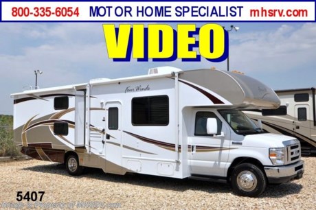 &lt;a href=&quot;http://www.mhsrv.com/thor-motor-coach/&quot;&gt;&lt;img src=&quot;http://www.mhsrv.com/images/sold-thor.jpg&quot; width=&quot;383&quot; height=&quot;141&quot; border=&quot;0&quot; /&gt;&lt;/a&gt; $1,000 VISA Gift Card /FL 6/17/13/ + MHSRV Camper&#39;s Pkg. with purchase of this unit. Pkg. includes a 32 inch LCD TV with Built in DVD Player, a Sony Play Station 3 with Blu-Ray capability, a GPS Navigation System, (4) Collapsible Chairs, a Large Collapsible Table, a Rolling Igloo Cooler, an Electric Grill and a Complete Grillers Utensil Set. Offer ends June 29th, 2013. #1 Volume Selling Thor Motor Coach Dealer in the World. &lt;object width=&quot;400&quot; height=&quot;300&quot;&gt;&lt;param name=&quot;movie&quot; value=&quot;http://www.youtube.com/v/S7FvsC3Fiv4?version=3&amp;amp;hl=en_US&quot;&gt;&lt;/param&gt;&lt;param name=&quot;allowFullScreen&quot; value=&quot;true&quot;&gt;&lt;/param&gt;&lt;param name=&quot;allowscriptaccess&quot; value=&quot;always&quot;&gt;&lt;/param&gt;&lt;embed src=&quot;http://www.youtube.com/v/S7FvsC3Fiv4?version=3&amp;amp;hl=en_US&quot; type=&quot;application/x-shockwave-flash&quot; width=&quot;400&quot; height=&quot;300&quot; allowscriptaccess=&quot;always&quot; allowfullscreen=&quot;true&quot;&gt;&lt;/embed&gt;&lt;/object&gt; MSRP $103,320. New 2013 Thor Motor Coach Four Winds Class C RV. Model 31A with Ford E-450 chassis &amp; Ford Triton V-10 engine. This Bunk Bed unit measures approximately 32 feet 2 inches in length. Optional equipment includes the Autumn Maple partial paint package, LED TV on swivel, DVD, glazed wood package, leatherette driver&#39;s and passenger&#39;s charis, LED TV with DVD in bedroom, back up camera and monitor, (2) LCD TVs in bunk beds, convection/microwave, upgraded A/C, spare tire kit, heated remote exterior mirrors, outside shower, wheel liners, gas/electric water heater, second auxiliary battery, leatherette sofa, child saftey tether, Fantastic Fan, keyless cab entry, valve stem extenders, auto transfer switch &amp; heated holding tanks. The Four Winds Class C RV has an incredible list of standard features for 2013 including power windows and locks, tinted coach glass, molded front cap, double door refrigerator, roof ladder, roof A/C unit, 4000 Onan Micro Quiet generator, slick fiberglass exterior, patio awning, full extension drawer glides, bedspread &amp; pillow shams and much more. FOR ADDITIONAL INFORMATION, BROCHURE, WINDOW STICKER, PHOTOS &amp; VIDEOS PLEASE VISIT MOTOR HOME SPECIALIST AT MHSRV .com or CALL 800-335-6054. At Motor Home Specialist we DO NOT charge any prep or orientation fees like you will find at other dealerships. All sale prices include a 200 point inspection, interior &amp; exterior wash &amp; detail of vehicle, a thorough coach orientation with an MHS technician, an RV Starter&#39;s kit, a nights stay in our delivery park featuring landscaped and covered pads with full hook-ups and much more! Read From Thousands of Testimonials at MHSRV .com and See What They Had to Say About Their Experience at Motor Home Specialist. WHY PAY MORE?...... WHY SETTLE FOR LESS?